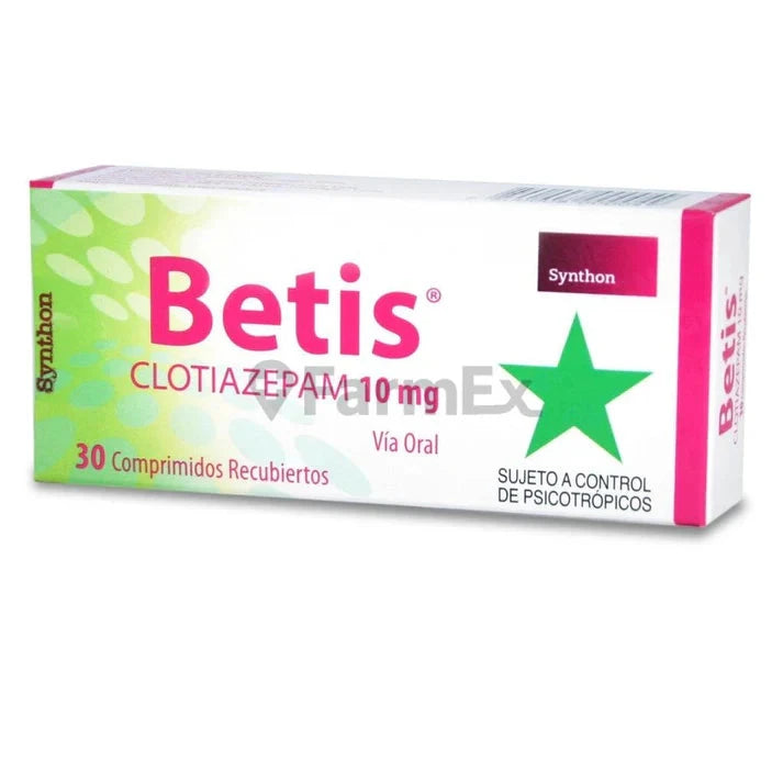 Betis 10 mg x 30 comprimidos "Ley Cenabast" (Venta Solo en Sucursal) SYNTHON